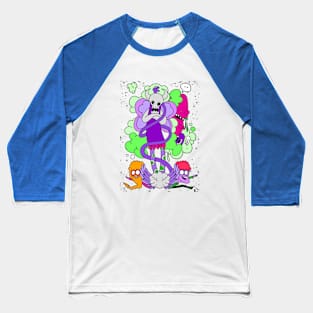 cute monster and a friends Baseball T-Shirt
